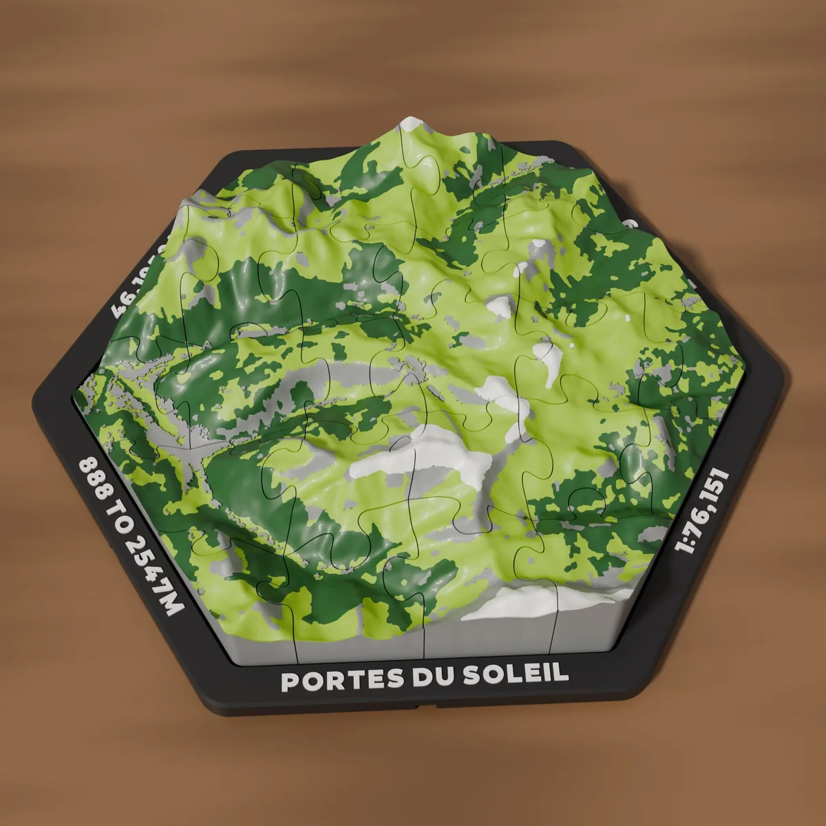 3D Hex Map Puzzle, photo 1