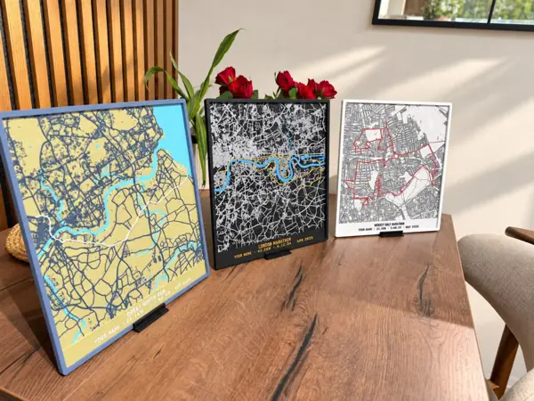 3D Route Map Plaque